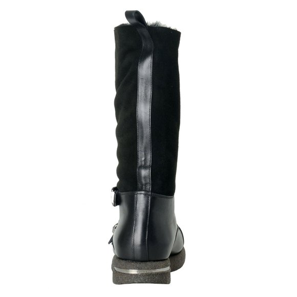 Versace Men\'s Suede Leather Real Fur Winter Boots main image 6